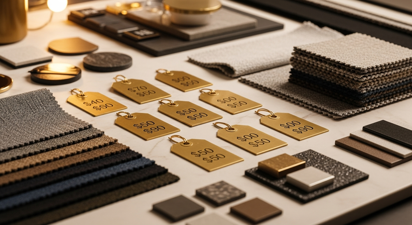 Trade pricing structure diagram for design industry suppliers